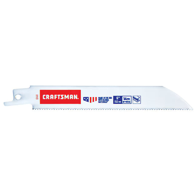 CRAFTSMAN Bi-metal 6-in 14 TPI Metal cutting Reciprocating Saw Blade 5 -Pack