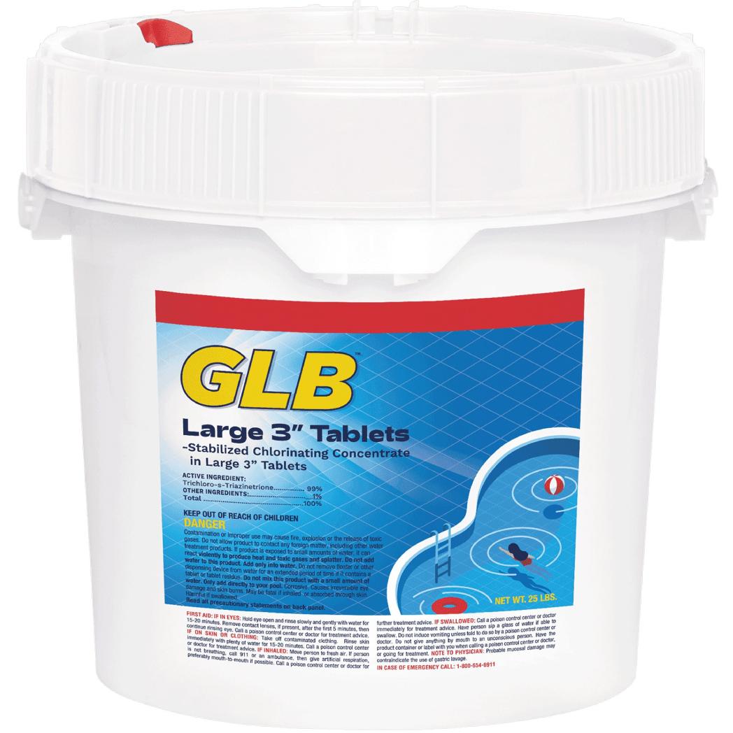 GLB 3" Chlorine Tabs 25#