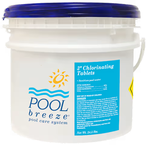 24.5lb Pool Breeze 3" Chlorinating tablets